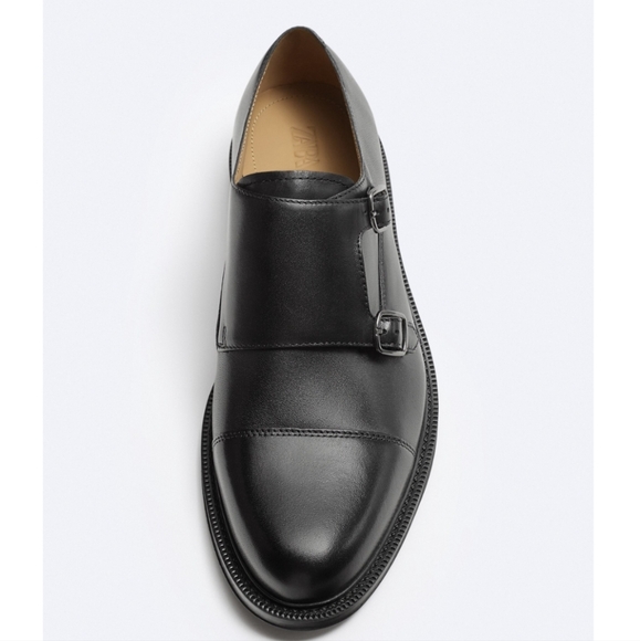 LEATHER MONK STRAP SHOES SIZE 12 - Picture 3 of 6